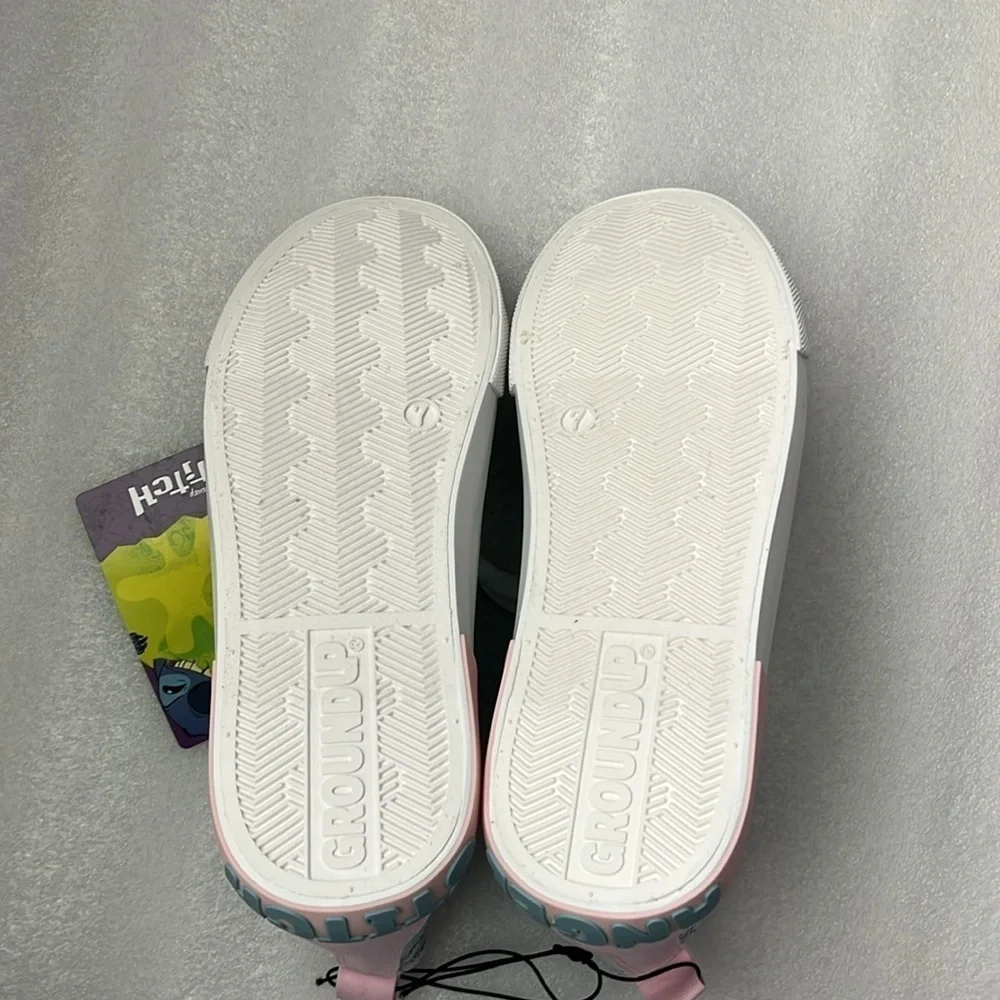 🆕 Disney Stitch High-Top Sneakers From Lilo and Stitch Pink Gray Blue Size 8